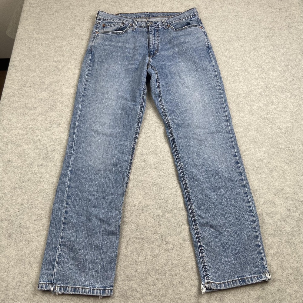Levis 541 Jeans Mens 34x34 (33x31) Blue Athletic Fit Straight Leg Denim Stretch